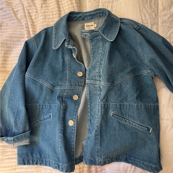 Rudy Jude Pale Indigo Big Jean Jacket. Size Small - Picture 2 of 7